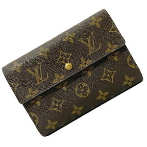 Louis Vuitton Porte Wallet Tresor Etui Papier Brown tri LV